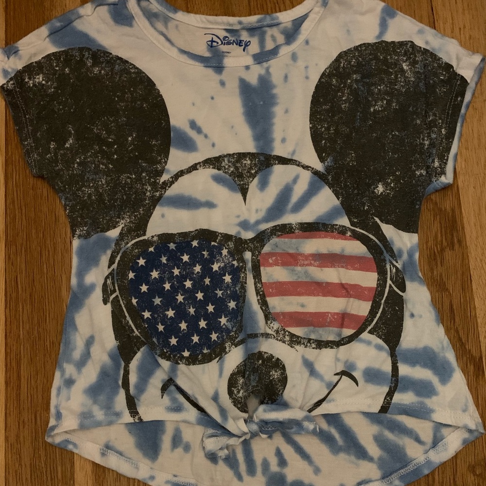 Girls Mickey Mouse high low tee size small